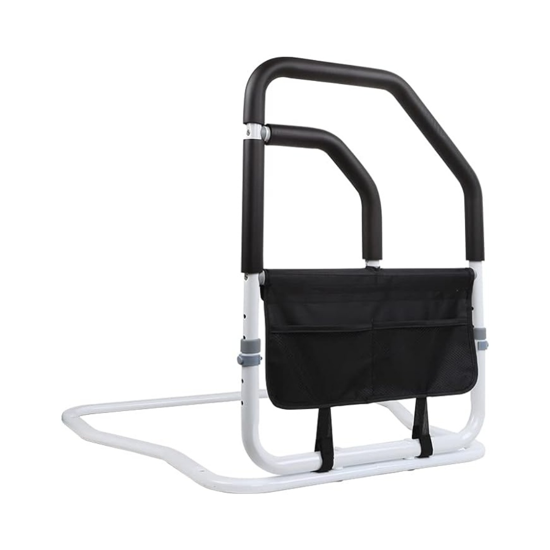 Curved Dual Handles Safety Bed Rail - Aging Goods