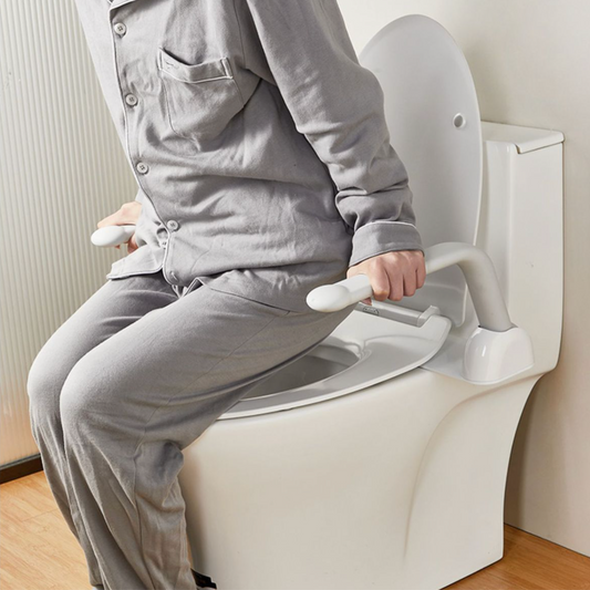 Compact Flip-up Safety Toilet Frame - Aging Goods
