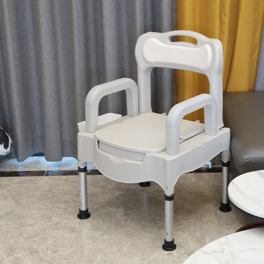Adjustable Bedside Commode Chair - Aging Goods